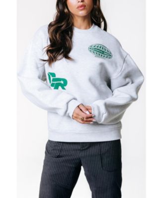 Women's Racer Logo Dropped Shoulder Sweat