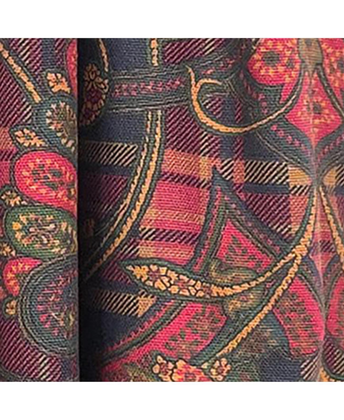 Rlf Home Espadas 100% Cotton Rod Pocket Window Curtain set of 2 Panels