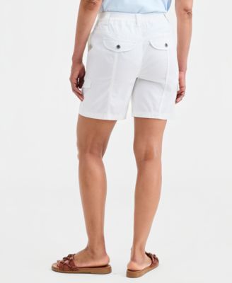 Women's Mid-Rise Comfort-Waist Cargo Shorts, Exclusively at Macy's