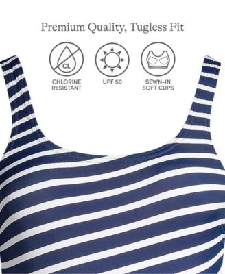 Women's DDD-Cup Chlorine Resistant Soft Cup Tugless Sporty One Piece Swimsuit