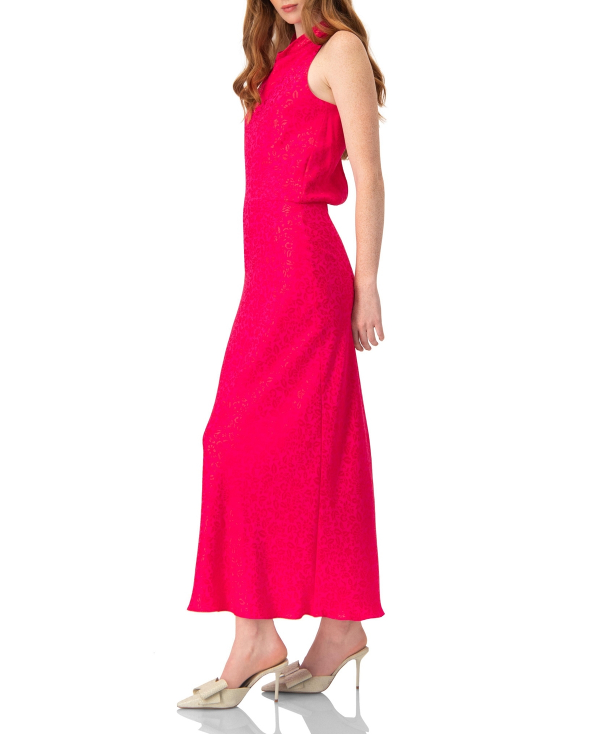 Ivonne Women's Halter Neck Sleeveless Maxi Dress