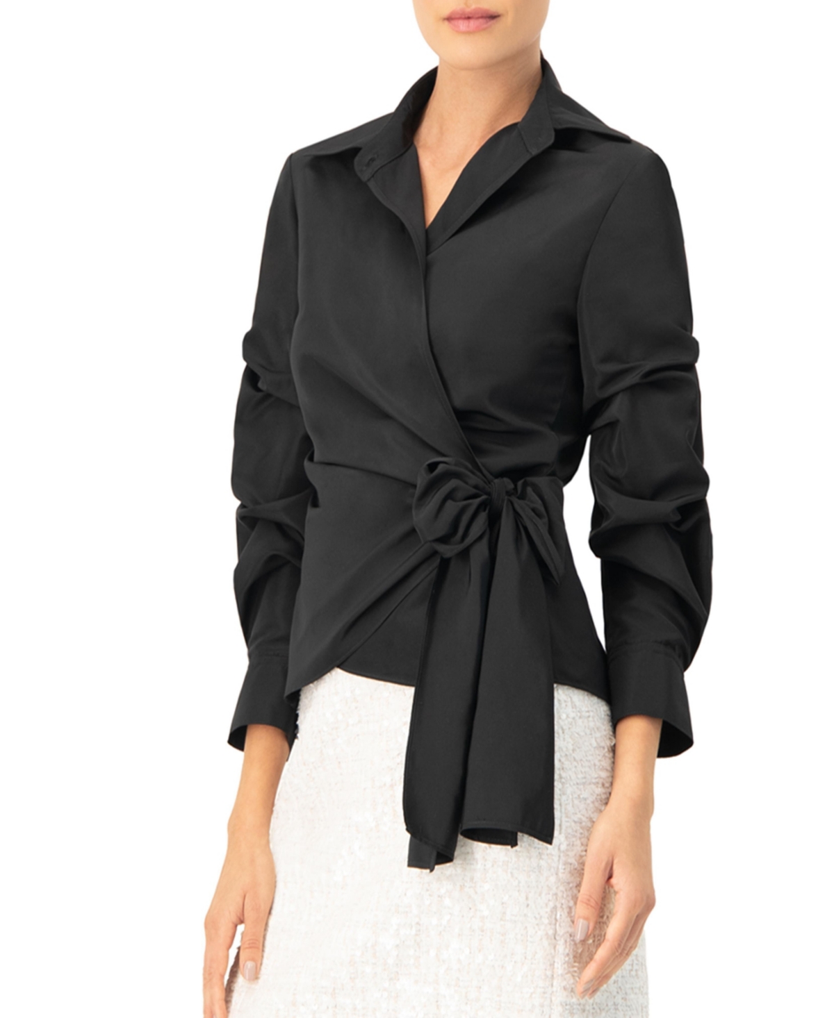 Ivonne Women's Long Sleeve Wrap Shirt