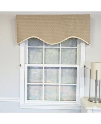 Dapple Cornice 100% Cotton Rod Pocket Lined  Window Valance 50" x 17"