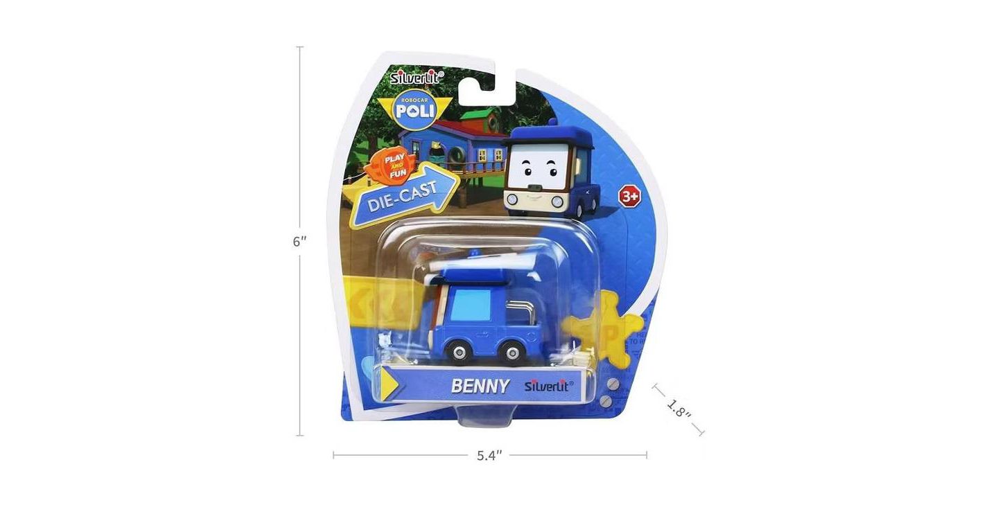Детская игрушка Robocar Poli Benny Die-Cast Metal Working Wheels Toy Vehicle — фото 6