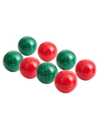 Bocce Ball Set, 107 mm, 8 Resin Balls + Pallino, Carry Bag & Measuring Rope, 2-8 Players