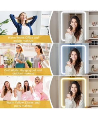 Vanity Desk Lights and Power Outlets - Makeup Table Charging Station for Bedrooms, Apartments, Easy to Assemble