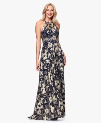 Petite Sleeveless Halter Neck Ball Gown