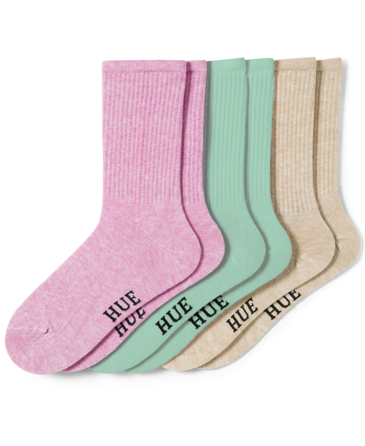 Hue Women's 3 Pack Crew Socks