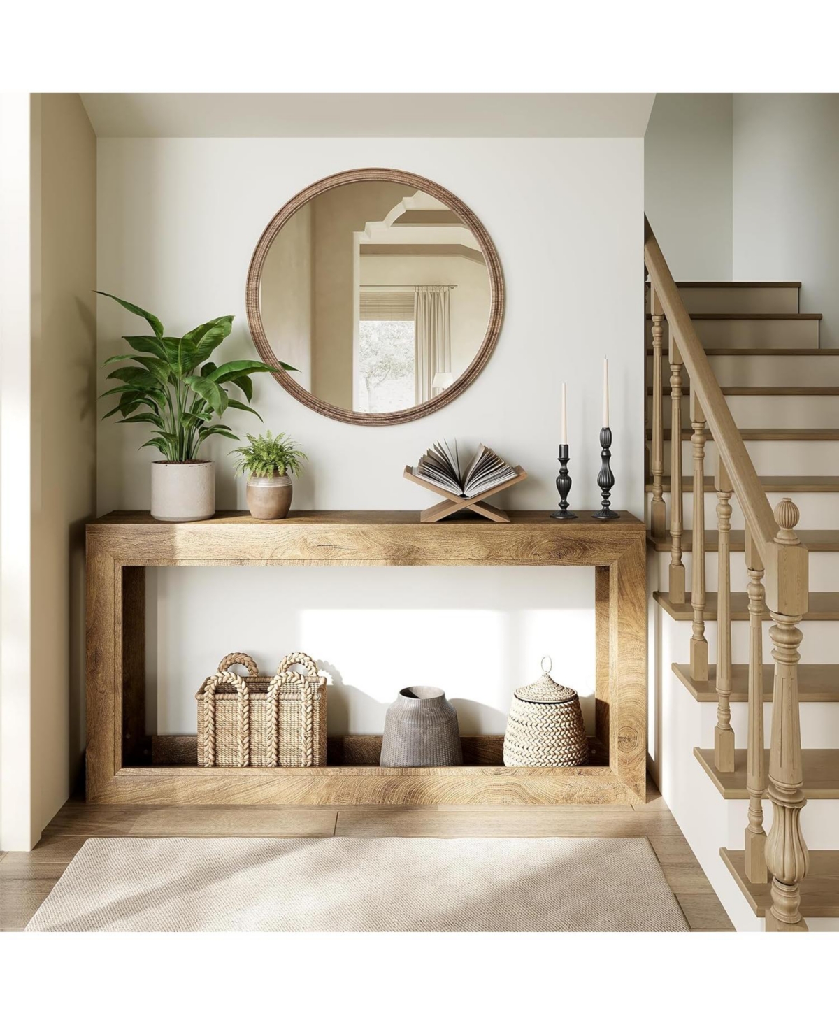 Tribesigns 63-Inch Narrow Console Table, Long Couch Table Behind Sofa, Modern Entryway Table for Hallway, Living Room, Entrance, Foyer