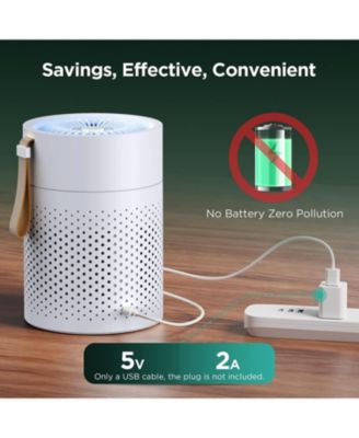 Air Purifiers for Bedroom Home,for Desktop Office Car Pets with USB, Night Light,Remove Smoke, Dust, Odors, Pollen