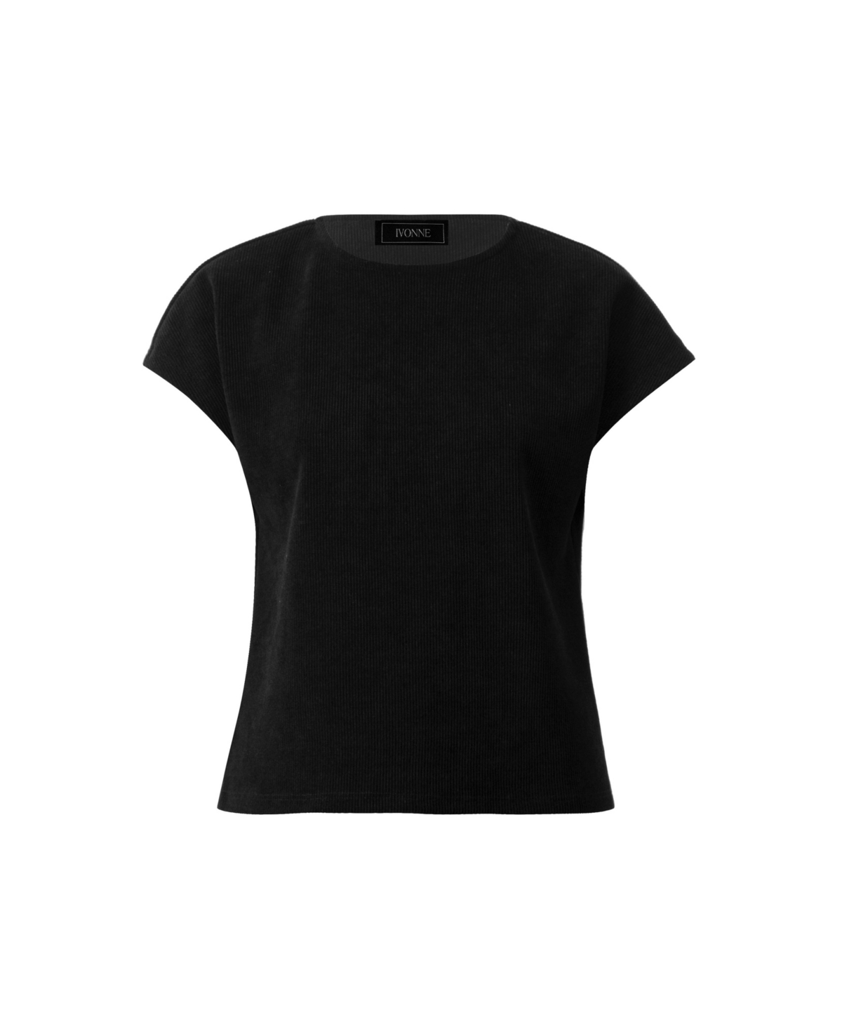 Ivonne Women's Corduroy Off-Shoulder Top