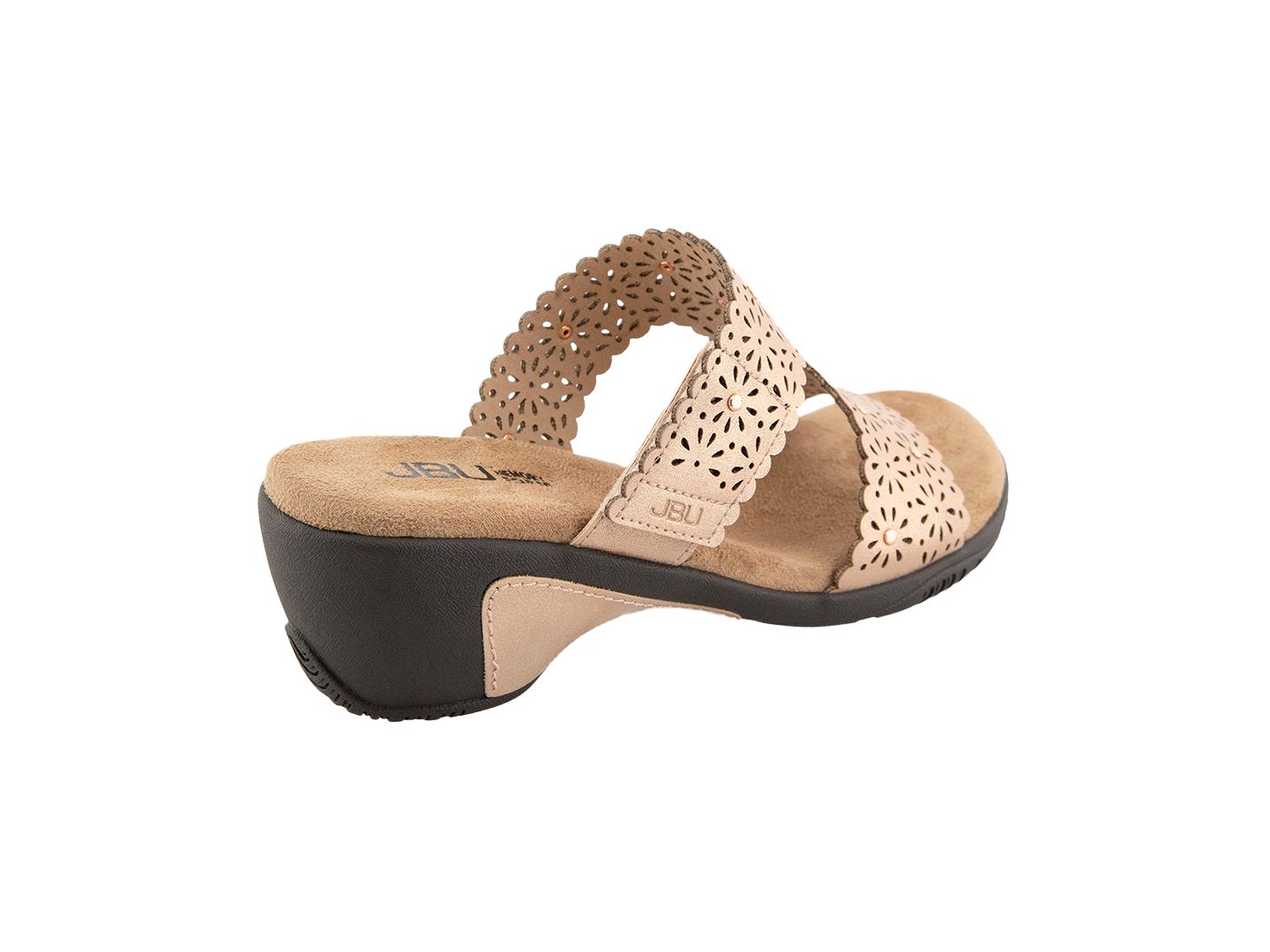 Женские сандалии JBU Sanya Casual Slip-On Wedge, цвет: Пудровый — фото 3