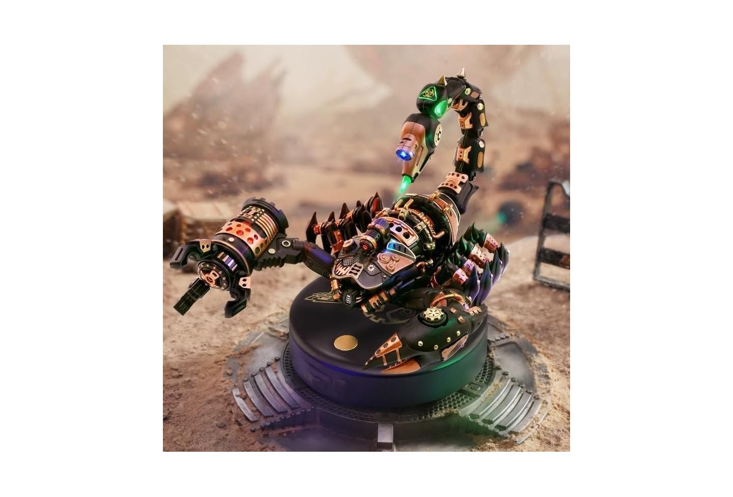 Детские конструкторы Robotime 3D Puzzle Emperor Scorpion Beetle DIY Moveable Mechanic Organism Series Steampunk Design Funny Toys for Kids Child Model Kit — фото 3