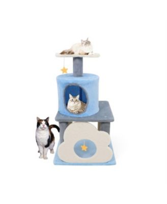 31.5"Tall Multi-Level Cat Tree in Purple