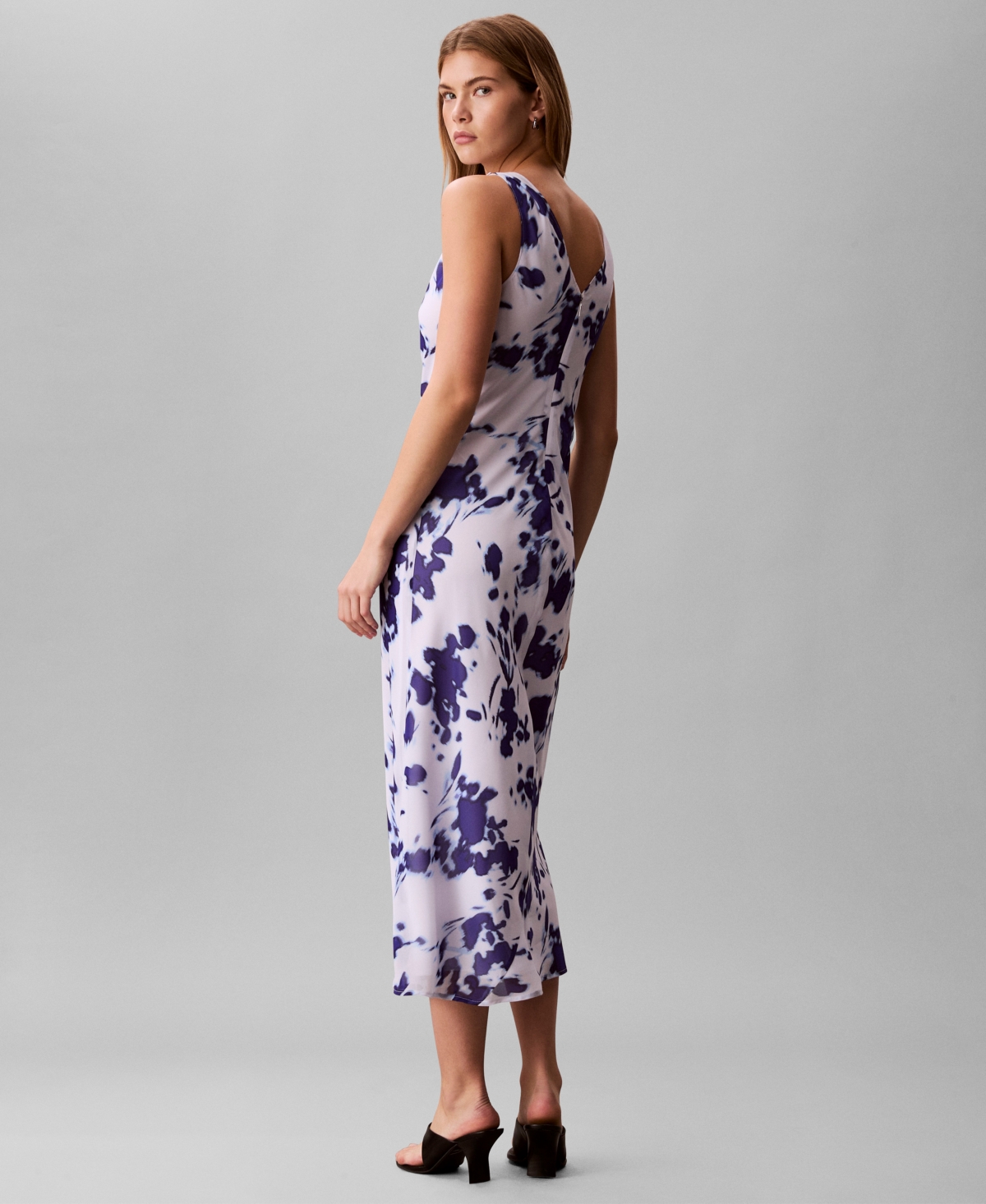 Calvin Klein Women's Printed Sleeveless Dress