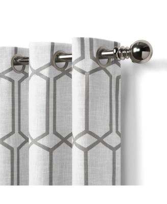 Kaiden Geometric Room Darkening Window Curtain