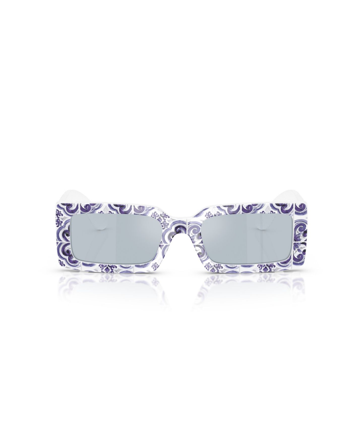 Женские солнцезащитные очки Dolce&Gabbana Rectangle Sunglasses, DG4416, цвет: Синий белый — фото 2