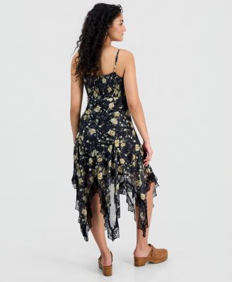 Women's Lace-Trim Handkerchief-Hem Dress