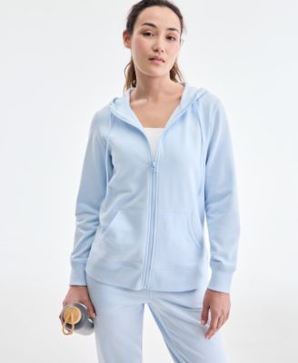 Women's Relaxed Zip-Front Long-Sleeve Fleece Hoodie