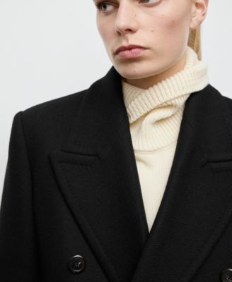 Women's Double-Breasted Wool Coat