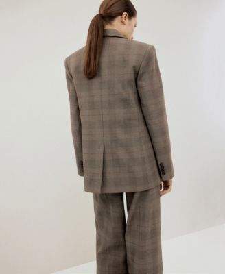 Women's Check Suit Blazer