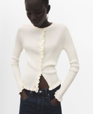 Women's Scalloped Edges Cardigan