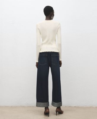 Women's Scalloped Edges Cardigan