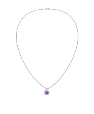 2-Pc. Amethyst (2.5 ct. t.w.) and Lab-Grown White Sapphire (0.1 ct. t.w.) Earrings And Necklace Set in 14k Gold Over Sterling Silver (Also Available in Other Gemstones)