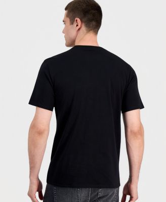 Men's Embroidered Logo Cotton Crewneck T-Shirt