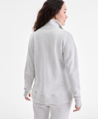 Women's French Terry Half-Snap Tunic