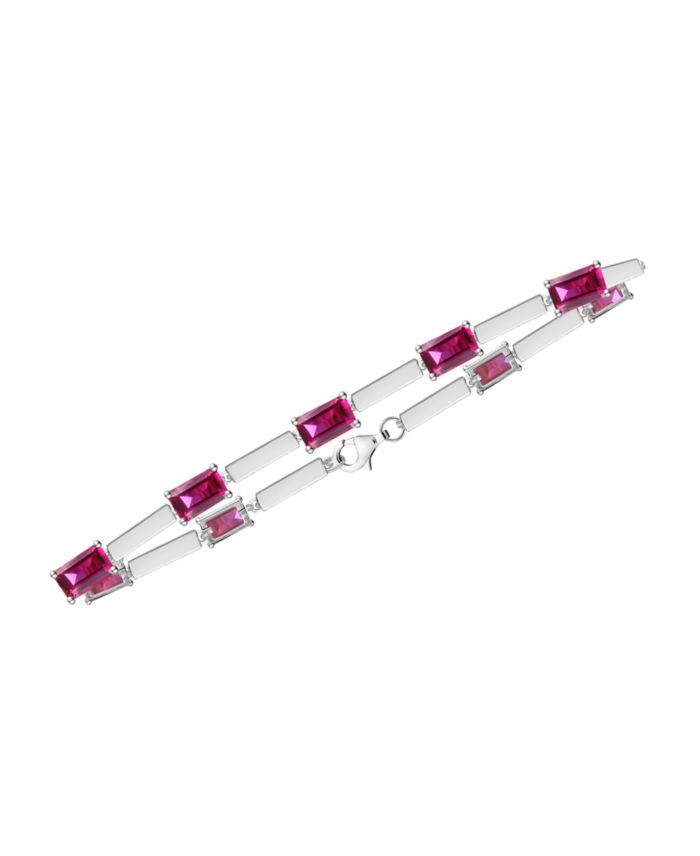 Amethyst (2.2 ct. t.w.) Bracelet in Sterling Silver (Also Available in
