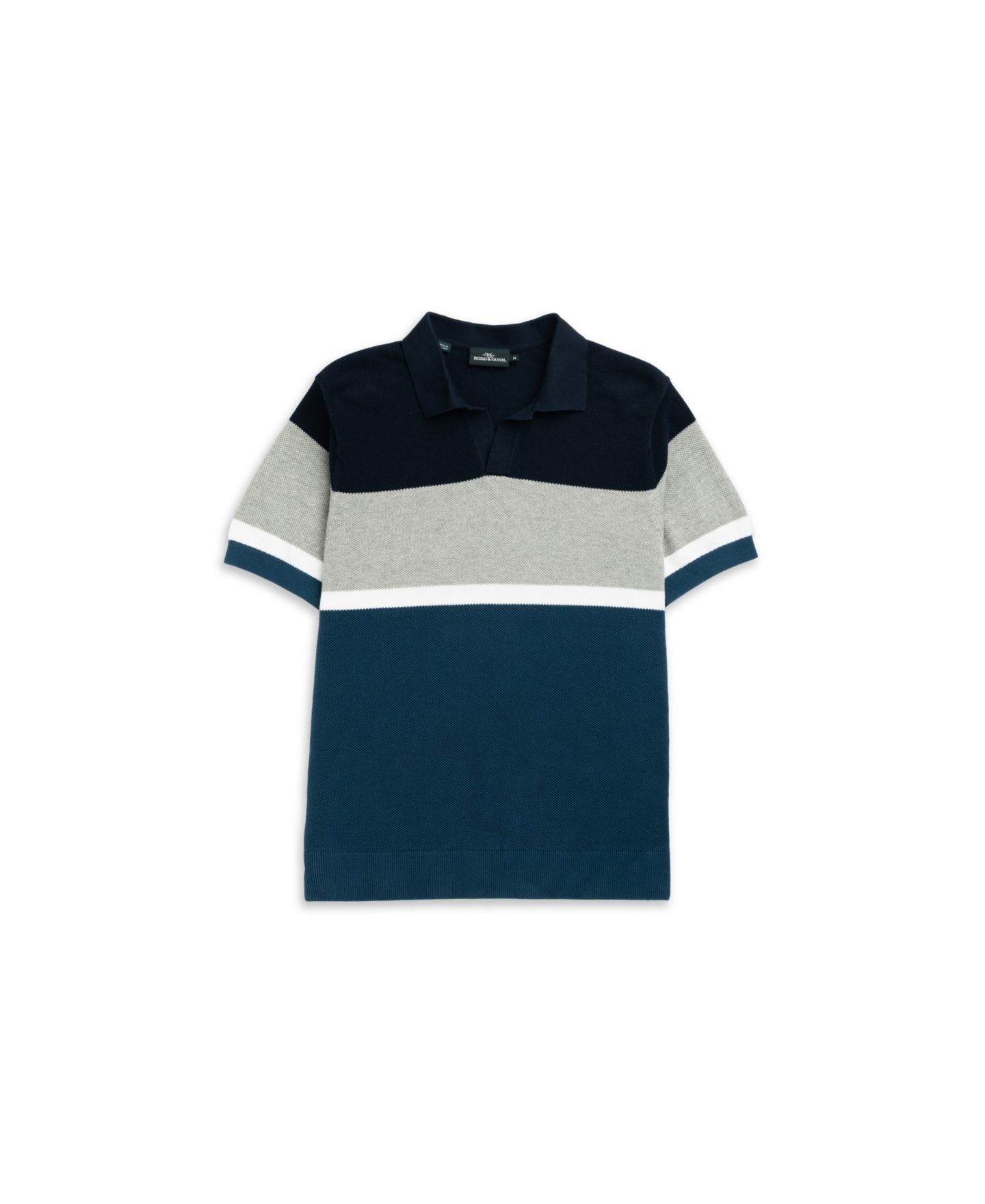 Мужское поло Rodd & Gunn Brunswick Knit Polo Shirt, цвет: Бирюзовый — фото 3