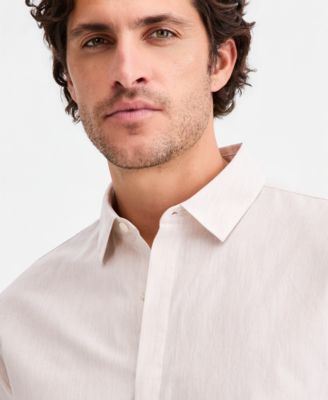 Aflani Men's Luke Cotton Long-Sleeve Button Shirt