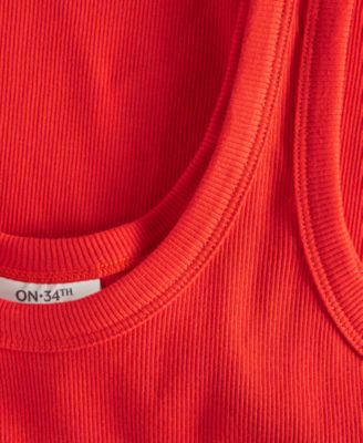 Women's Double Scoop-Neck Layering Tank Top