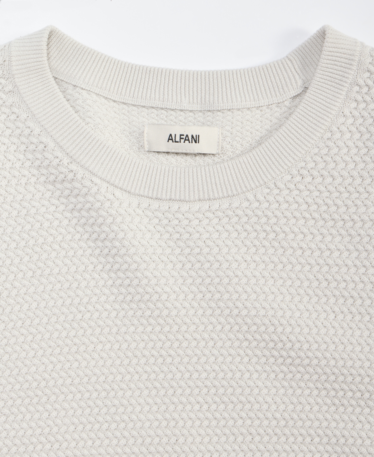 Alfani Men's Cotton Textured Crewneck Long-Sleeve Sweater, Macy's Exclusive
