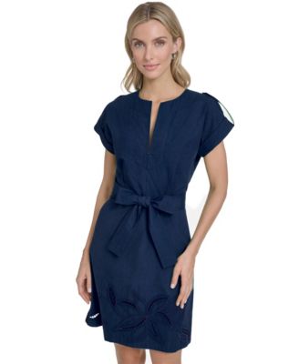 Women's Embroidered V-Neck Float Dress