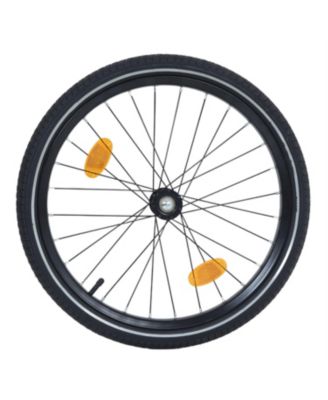  Large Folding Bike Trailer for Dogs with 100LB Capacity in Grey