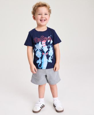 Boys' Toddler 12M-5T Dr. Seuss Cat In The Hat T-Shirt & Soft Fleece Shorts