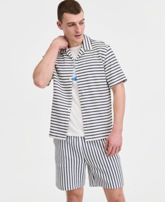 Men's Jack Stripe Short-Sleeve Camp Shirt