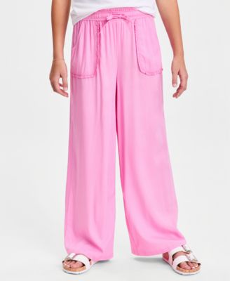 Girls' XS-XL Ruffled Wide-Leg Pants