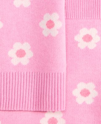 Girls' 5-20 Floral Crochet Top & Skirt, 2-Piece Set