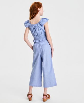 Girls' XS-XL Chambray Pants Set