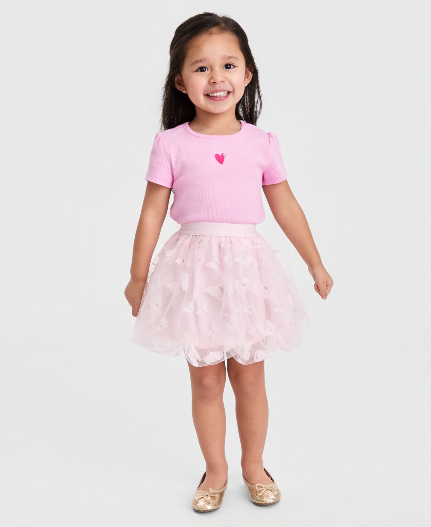 Юбка Epic Threads Butterfly Rosette Tutu Skirt для девочек-малышей, цвет: Розовый — фото 1
