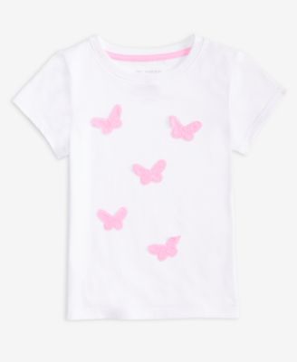Girls' 12M-5T Crochet Butterflies Tee
