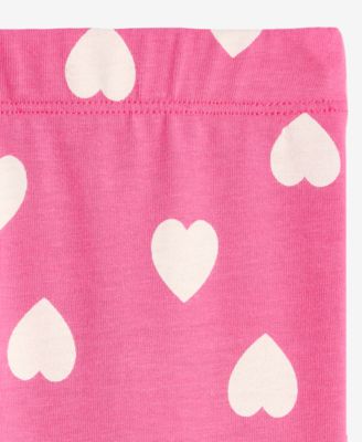 Girls' 12M-5T Heart-Print Leggings