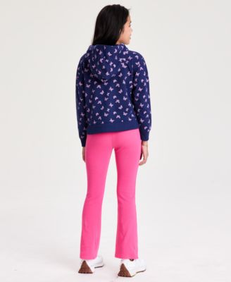 Girls' XS-XL Butterfly-Print Full-Zip Hoodie