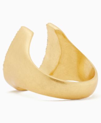 Cubic Zirconia Saddle Up Pave Horseshoe Ring