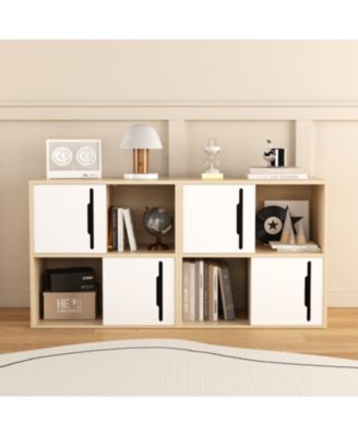 Modern Wood Storage Cabinet Sliding Doors