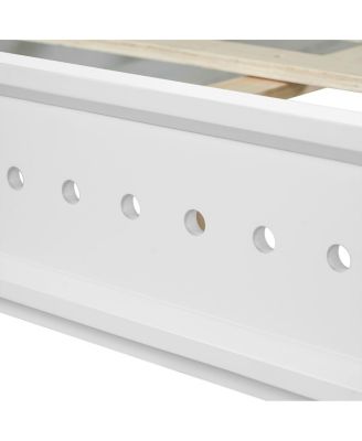 Solid Pine Wood Queen Bed Frame with Timeless Design