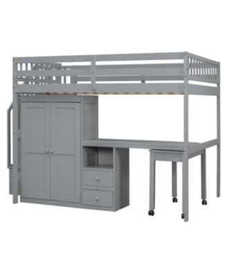  Loft Bed with Stairs & Storage - Multifunctional Kids Furniture